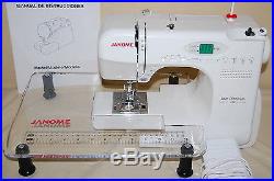 Janome Jem Platinum 760 Sewing Machine, Accessories, Carry Case, Open Arm