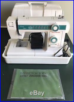 Janome New Home Model 108 Limited Edition Sewing Machine with Carrying Case EUC