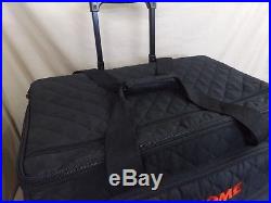 Janome Sewing Machine Wheeled Padded Quilted Trolley Carrying Case