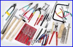 Jewellery Making Art and Craft Tools Kit Cutter, Plier, Tweezers, Saw Frame, Hammer