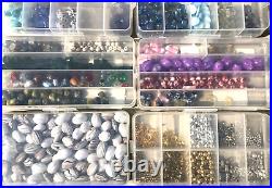 Jewelry Making LOT Tools, Many Beads, Carry Case, Cord and MORE
