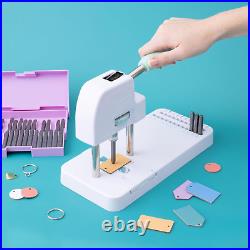 Jewelry Press Kit Machine, Includes 1 Jewelry Press, 34 Metal Stamps, Carrying