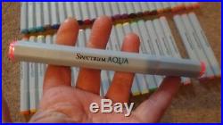 Job Lot 141 Spectrum Noir Professional Pens & Aqua Pens All Duel Tip Carry Case