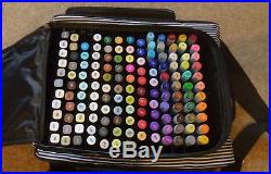 Job Lot 144 Spectrum Noir Professional Pens & Aqua Pens All Duel Tip Carry Case