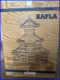 KAPLA 280 Wooden Blocks Lg Wood Chest Hardcover Design Book Educational Toy