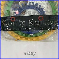 KNIFTY KNITTER ROUND LOOM SERIES PROVO CRAFT 3 ring SET carrying case