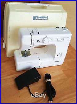 Kenmore Portable Sewing Machine Model 385.15343600 with Foot Pedal + Carrying Case