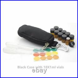 Keychain Style Mini Carrying Kit Pouch With Essential Bottles And Sticker Labels