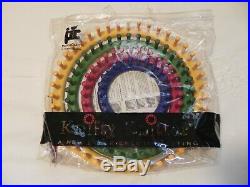 Knifty Knitter 4 rings looms- needle- pick- w /carrying case Provo Craft