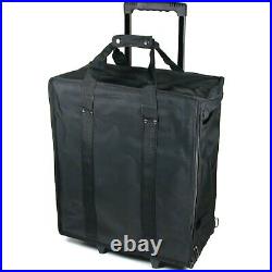 Large Jewelry Display Rolling Carrying Case With 17 Trays