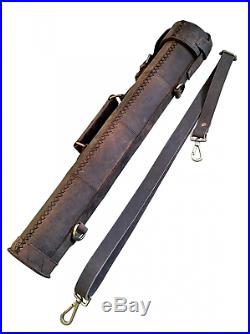Leather Art Carrying Tube and Blueprint Design Holder and Case NMDC-8 from One L