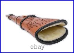 Leather Rifle Scabbard for Lever Action rifle Winchester case, henry accessories