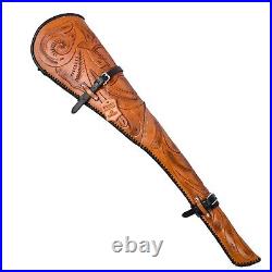 Leather Rifle Scabbard for Lever Action rifle Winchester case, henry accessories