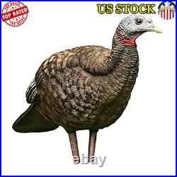 Lifelike Turkey Decoy Collapsible Dura Rubber 24 Inch Stake Carrying Case New