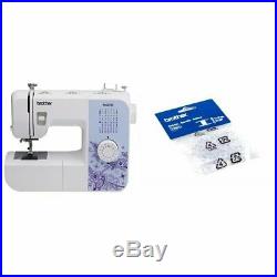 Lightweight Sewing Machine with 27 Stitches, 1-Step AutoSize Buttonholer (White)