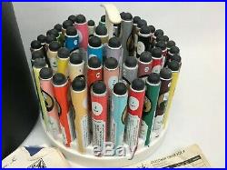 Liquid Embroidery Paint Lot 55 Cameo Tubes Vintage Black Carry Case