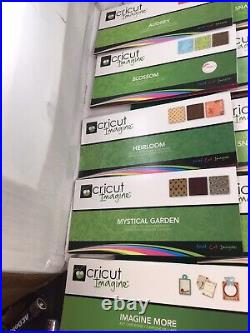 Lot of 18 Cricut Imagine Cartridges 18 Booklets & Carrying Case Link Status Unkn