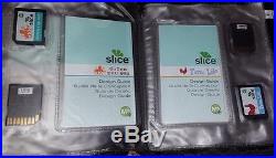 Lot of 21 Slice design DS cards carrying case extra parts