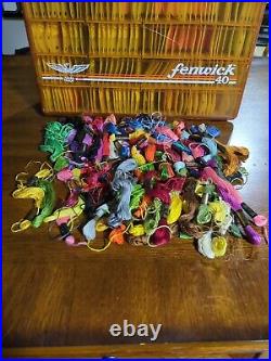 Lot of 360 Numbered DMC Embrodery Thread Floss Carded & Skeins In Carry Case