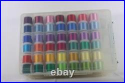 Lot of 82 Spools Madeira Machine Embroidery Thread and Do Carry Case