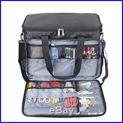 Luxja Sewing Machine Bag, Sewing Machine Carry Case with Pockets for Range of to