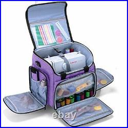Luxja Sewing Machine Bag with Detachable Dolly, Carry Case for Sewing Machine