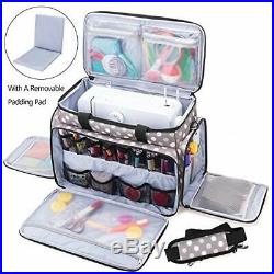 Luxja Sewing Machine Carrying Bag with Removable Pad, Travel Case for Sewing