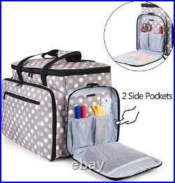 Luxja Sewing Machine Carrying Bag with Removable Pad, Travel Case for Sewing and