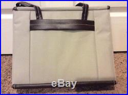 MIMI Scrapbook Tote Art Travel Organizer Craft Bag Carrying Case Tan 12x15x3