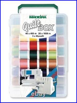 Madeira Incredible Threadable Quilt Box 63 Spools with Handy Carrying Case
