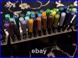 Marvy Uchida Le Plume II Dual Ended Markers Set of 108 w Stand Carrying Case
