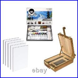 Master Artist Oil Paint Set Includes Wood Art Supply Carrying Case Sketchbox