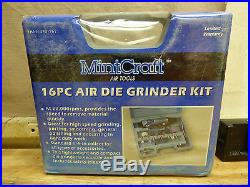 Mint Craft 458-7671 16 Pc Air Die Grinder Kit BRAND NEW FREE SHIPPING