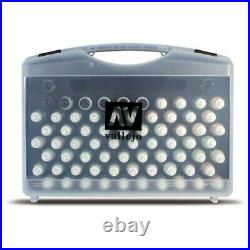 Model Colour Plastic Carrying Case Handy Storage 72 Combinations + Brushes