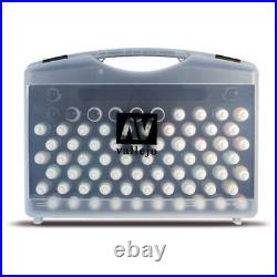 Model Colour Plastic Carrying Case Handy Storage 72 Combinations + Brushes