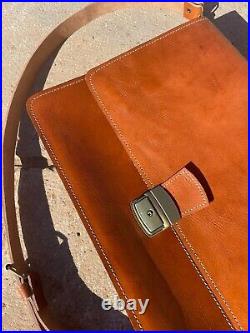 Moroccan Leather Briefcase, Lawyer Briefcase for Men, Handcrafted Leather Satche