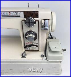 Morse Heavy Duty Sewing Machines Model 6300 & Carrying Case Tested & Working