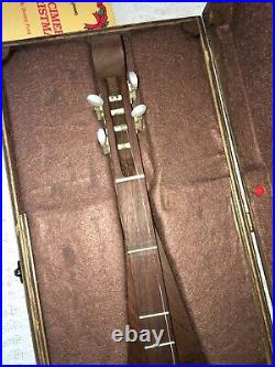 Mountain Dulcimer String Instrument in Wood Carry Case Expertly Crafted + Books