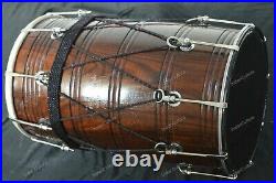 Musical Instrument Wedding Rosewood Sheesham Punjabi Bhangra Dhol With Bag