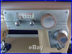 NECCHI HEAVY DUTY MODEL 1603 SEWING MACHINE, ACCESSORIES, CARRYING Case, Foot Pedal