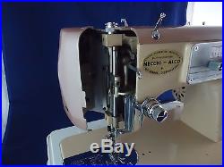 NECCHI HEAVY DUTY MODEL 1603 SEWING MACHINE, ACCESSORIES, CARRYING Case, Foot Pedal