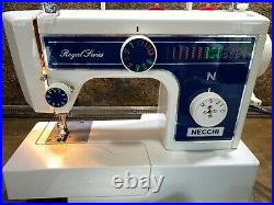 NECCHI Royal Series Sewing Machine 3205FA Nice Works Properly w Carry Case