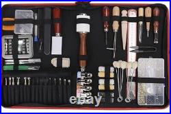 NEW King Tool, 385 pcs Leather Working Tools & Supplies, Carrying Organizer