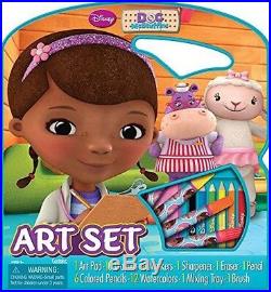 NEW Large Doc McStuffins Character Art Tote Activity Set Craft Carrying Case Kit