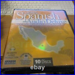NEW SEALED Instant Immersion Spanish Audio Deluxe 10 CDs and Carrying Case