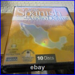 NEW SEALED Instant Immersion Spanish Audio Deluxe 10 CDs and Carrying Case