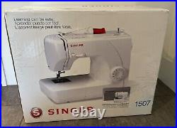 NEW Singer 1507 Sewing Machine with Canvas Cover Manual Foot Switch NISB