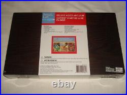 NEWithSEALED 41 Pc. Art Set by Artist's Loft With Wood Carrying Case