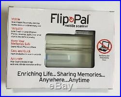 NIP Flip-Pal 100C Mobile Flatbed Scanner & Carrying Case Photos Crafts Art Books