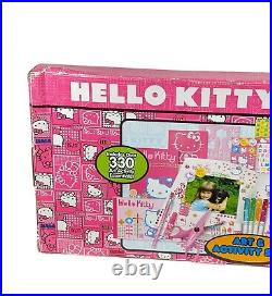 NOS Sanrio Hello Kitty 3 in 1 Art & Activity Set Scrapbook Carry Case Sketchbook